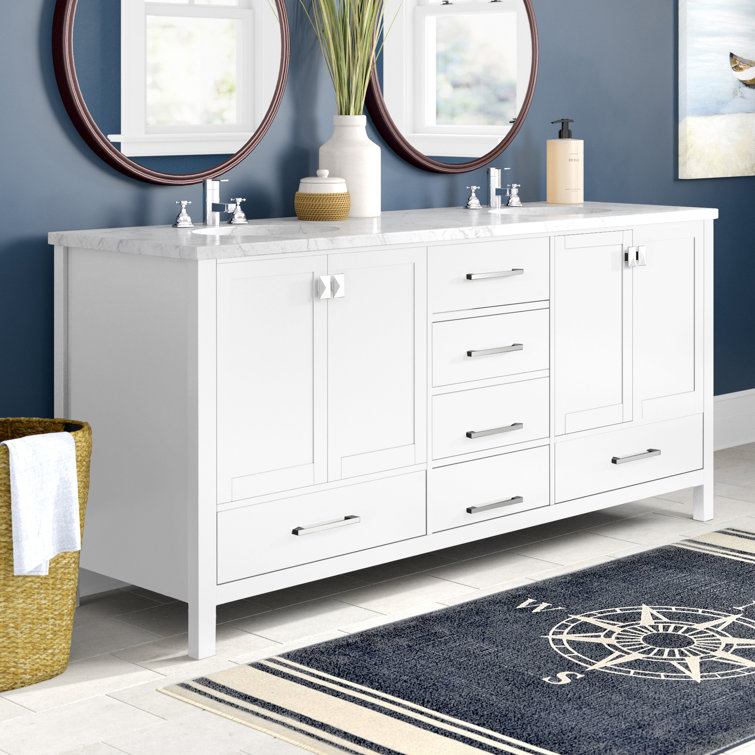 Andover Mills™ Broadview 72" Double Bathroom Vanity Set & Reviews Wayfair